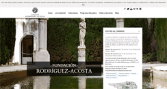 Desktop Screenshot of fundacionrodriguezacosta.com