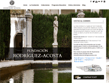 Tablet Screenshot of fundacionrodriguezacosta.com